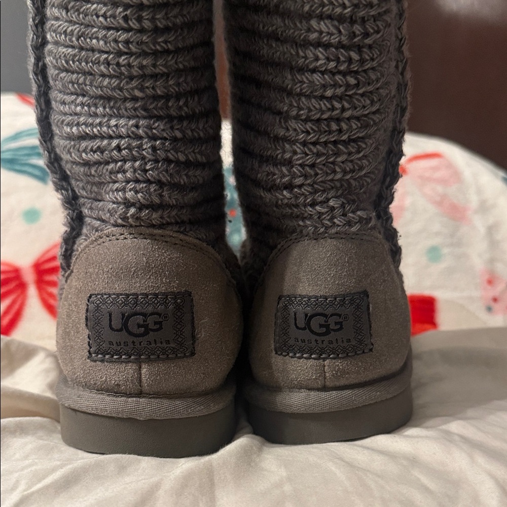 UGG Charcoal Knit Boots